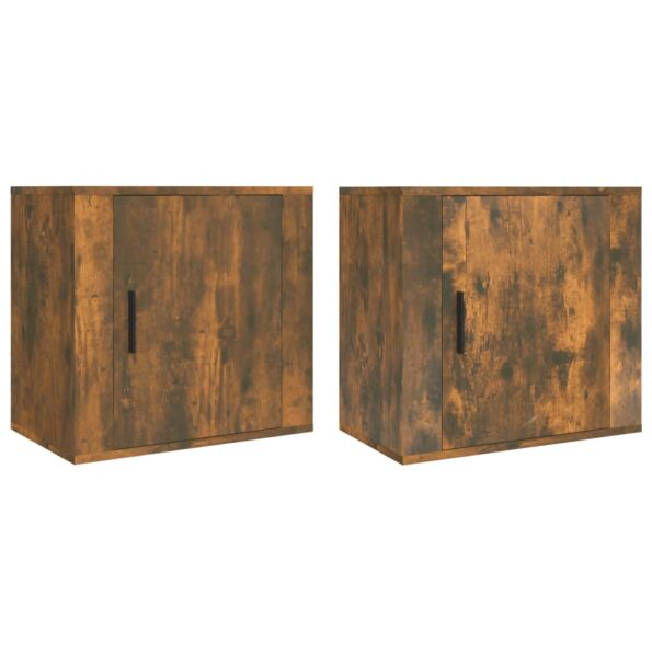 vidaXL Nástenné nočné stolíky 2 ks dymový dub 50x30x47 cm – Obrázok 2
