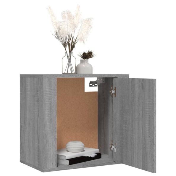 vidaXL Nástenné nočné stolíky 2 ks sivé dub sonoma 50x30x47 cm – Obrázok 4