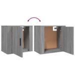 vidaXL Nástenné nočné stolíky 2 ks sivé dub sonoma 50x30x47 cm – Obrázok 9