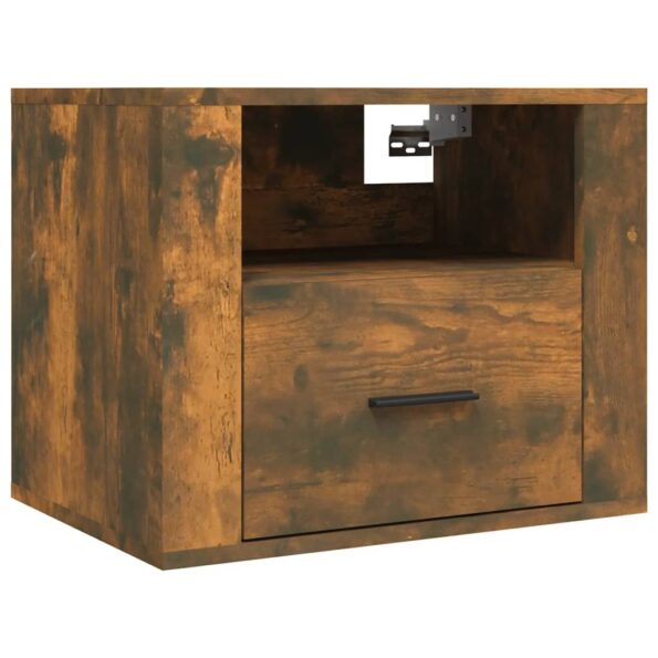 vidaXL Nástenný nočný stolík dymový dub 50x36x40 cm – Obrázok 2