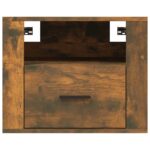 vidaXL Nástenný nočný stolík dymový dub 50x36x40 cm – Obrázok 5