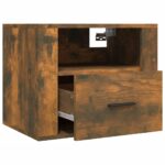 vidaXL Nástenný nočný stolík dymový dub 50x36x40 cm – Obrázok 6