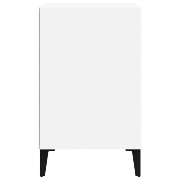 vidaXL Botník lesklý biely 102x36x60 cm spracované drevo – Obrázok 4