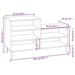 vidaXL Botník lesklý biely 102x36x60 cm spracované drevo – Obrázok 9