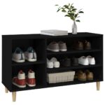 vidaXL Botník čierny 102x36x60 cm spracované drevo – Obrázok 4