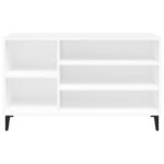 vidaXL Botník biely 102x36x60 cm spracované drevo – Obrázok 5