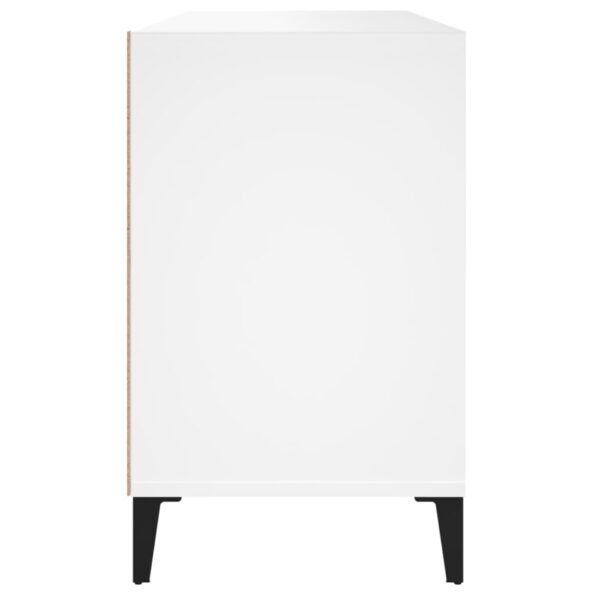 vidaXL Botník biely 102x36x60 cm spracované drevo – Obrázok 6