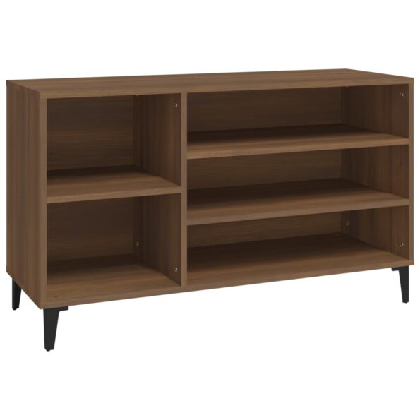 vidaXL Botník hnedý dub 102x36x60 cm spracované drevo – Obrázok 2