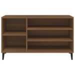 vidaXL Botník hnedý dub 102x36x60 cm spracované drevo – Obrázok 5