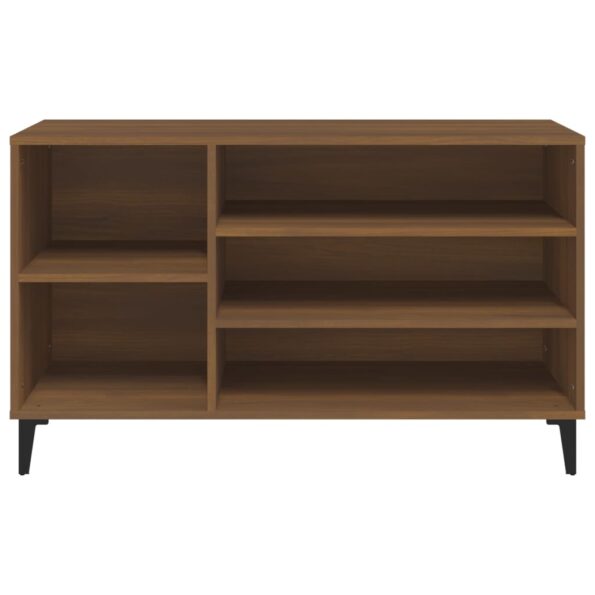 vidaXL Botník hnedý dub 102x36x60 cm spracované drevo – Obrázok 5