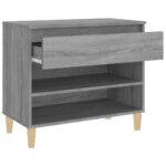 vidaXL Botník sivý dub sonoma 70x36x60 cm spracované drevo – Obrázok 7