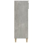 vidaXL Botník betónovo sivý 40x36x105 cm spracované drevo – Obrázok 5