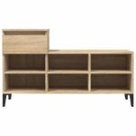 vidaXL Botník dub sonoma 102x36x60 cm spracované drevo – Obrázok 6