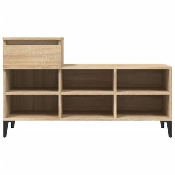 vidaXL Botník dub sonoma 102x36x60 cm spracované drevo – Obrázok 6