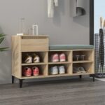 vidaXL Botník dub sonoma 102x36x60 cm spracované drevo