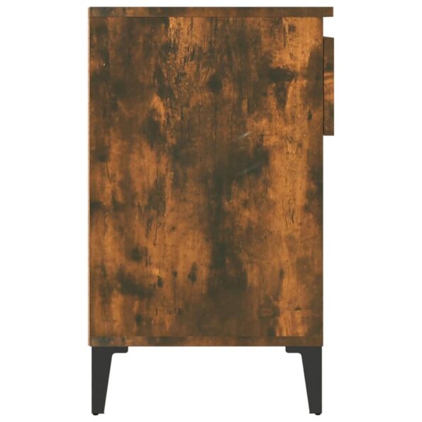 vidaXL Botník dymový dub 102x36x60 cm spracované drevo – Obrázok 8