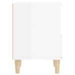 vidaXL Nočné stolíky 2 ks lesklé biele 40x35x50 cm – Obrázok 9