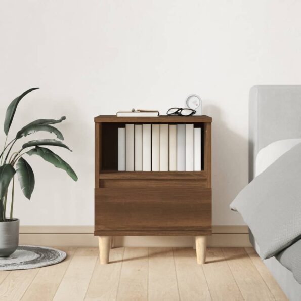 vidaXL Nočné stolíky 2 ks hnedý dub 40x35x50 cm – Obrázok 3
