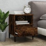 vidaXL Nočné stolíky 2 ks dymový dub 40x35x50 cm – Obrázok 3