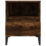 vidaXL Nočné stolíky 2 ks dymový dub 40x35x50 cm – Obrázok 7