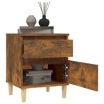 vidaXL Nočné stolíky 2 ks dymový dub 40x35x50 cm – Obrázok 4