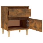 vidaXL Nočné stolíky 2 ks dymový dub 40x35x50 cm – Obrázok 8