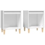 vidaXL Nočné stolíky 2 ks biele 40x35x50 cm – Obrázok 2