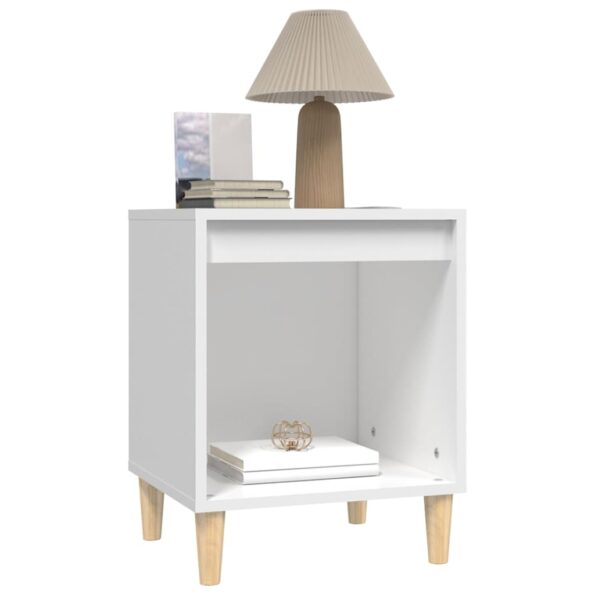 vidaXL Nočné stolíky 2 ks biele 40x35x50 cm – Obrázok 4
