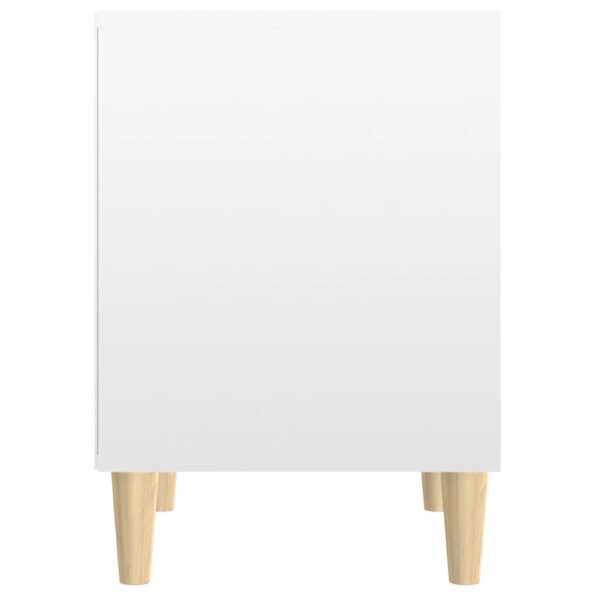 vidaXL Nočné stolíky 2 ks lesklé biele 40x35x50 cm – Obrázok 7