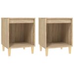 vidaXL Nočné stolíky 2 ks dub sonoma 40x35x50 cm – Obrázok 2
