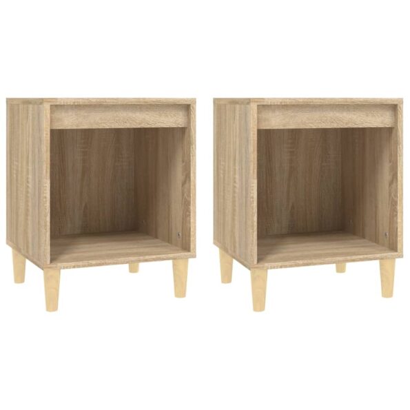 vidaXL Nočné stolíky 2 ks dub sonoma 40x35x50 cm – Obrázok 2