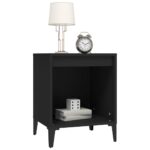 vidaXL Nočné stolíky 2 ks čierne 40x35x50 cm – Obrázok 4