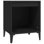 vidaXL Nočné stolíky 2 ks čierne 40x35x50 cm – Obrázok 5