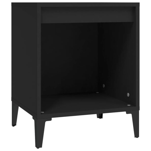 vidaXL Nočné stolíky 2 ks čierne 40x35x50 cm – Obrázok 5
