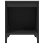 vidaXL Nočné stolíky 2 ks čierne 40x35x50 cm – Obrázok 6