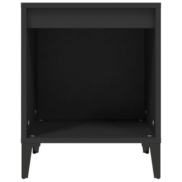vidaXL Nočné stolíky 2 ks čierne 40x35x50 cm – Obrázok 6