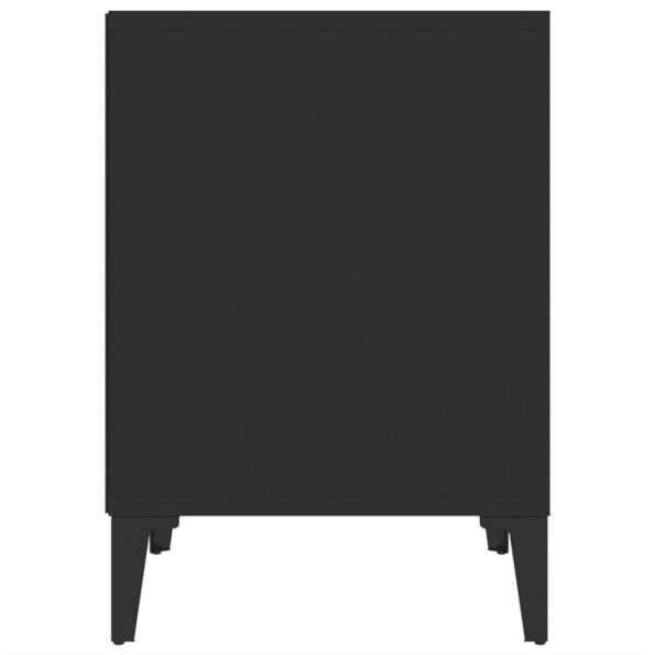 vidaXL Nočné stolíky 2 ks čierne 40x35x50 cm – Obrázok 7