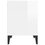 vidaXL Nočný stolík lesklý biely 40x35x50 cm – Obrázok 6