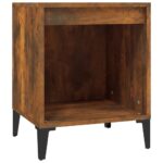 vidaXL Nočný stolík dymový dub 40x35x50 cm – Obrázok 2