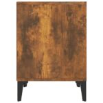 vidaXL Nočný stolík dymový dub 40x35x50 cm – Obrázok 6