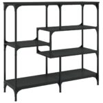 vidaXL Konzolový stolík čierny 103x32x95 cm kompozitné drevo – Obrázok 2