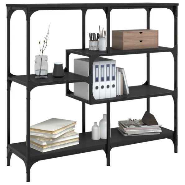 vidaXL Konzolový stolík čierny 103x32x95 cm kompozitné drevo – Obrázok 3