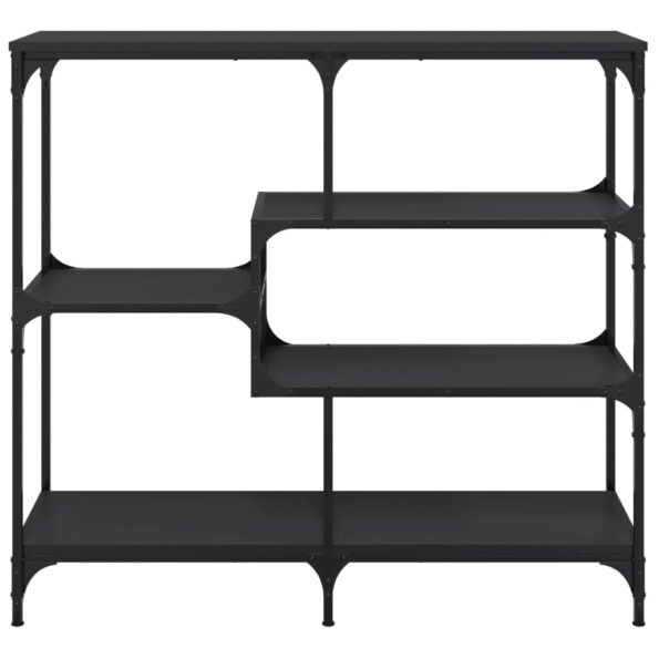 vidaXL Konzolový stolík čierny 103x32x95 cm kompozitné drevo – Obrázok 4