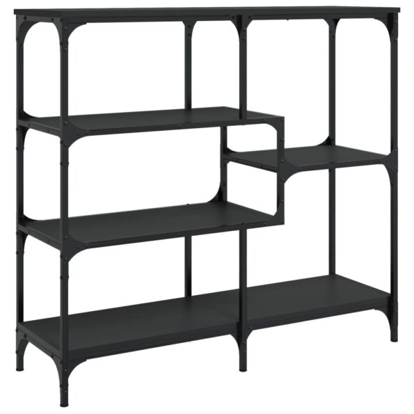 vidaXL Konzolový stolík čierny 103x32x95 cm kompozitné drevo – Obrázok 6