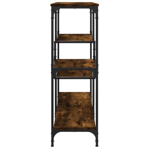 vidaXL Konzolový stolík dymový dub 103x32x95 cm kompozitné drevo – Obrázok 5