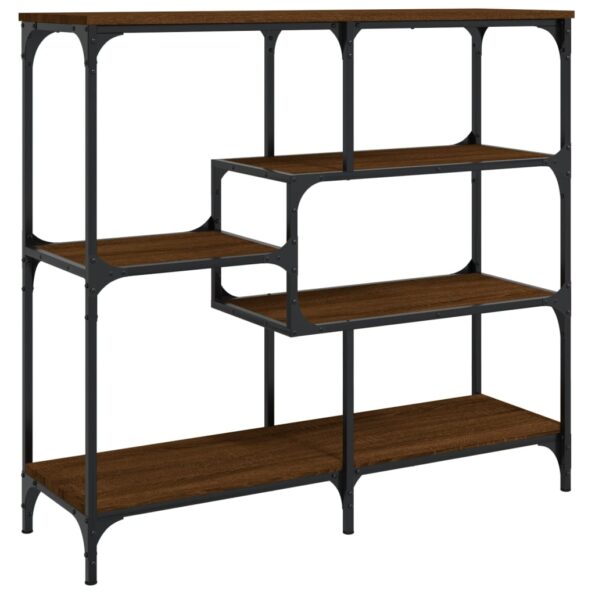 vidaXL Konzolový stolík hnedý dub 103x32x95 cm kompozitné drevo – Obrázok 2