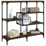 vidaXL Konzolový stolík hnedý dub 103x32x95 cm kompozitné drevo – Obrázok 3