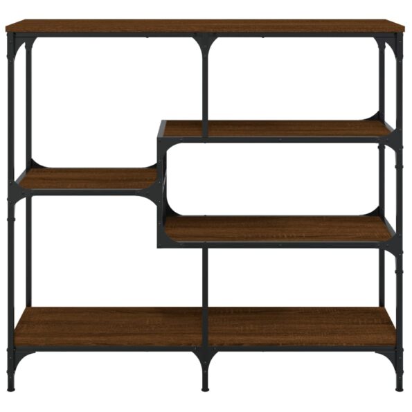 vidaXL Konzolový stolík hnedý dub 103x32x95 cm kompozitné drevo – Obrázok 4