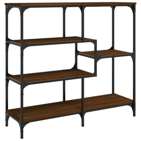 vidaXL Konzolový stolík hnedý dub 103x32x95 cm kompozitné drevo – Obrázok 6