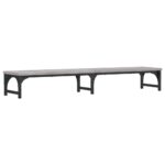vidaXL Stojan na monitor sivý sonoma 105x23x15,5 cm kompozitné drevo – Obrázok 2